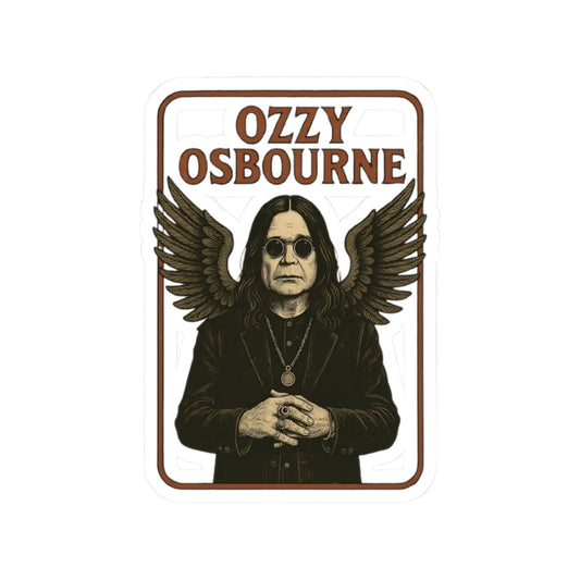 Rock Star Kiss-Cut Stickers | Musician Decor, Ozzy Osbourne Tribute, Laptop Accessories, Gift for Music Lovers, Vintage Style Art